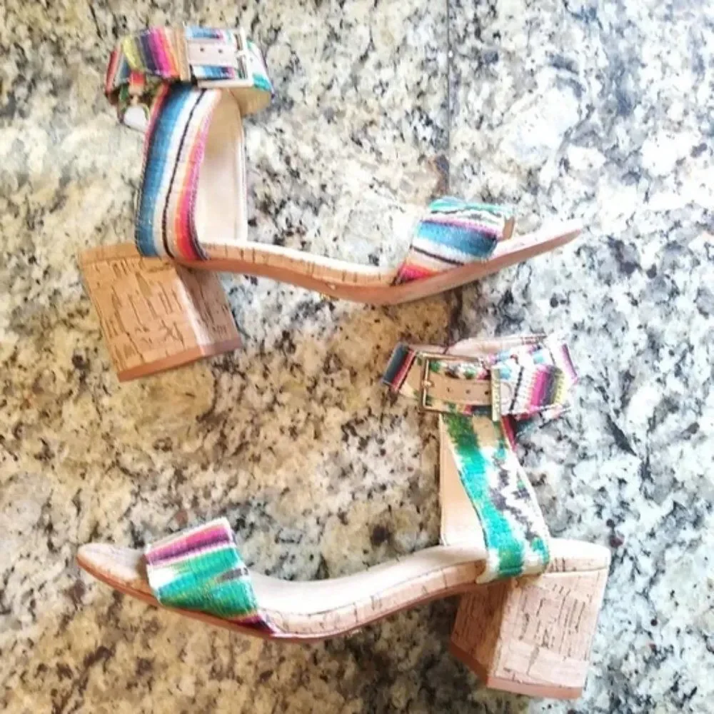 Schutz Rainbow Block Heel